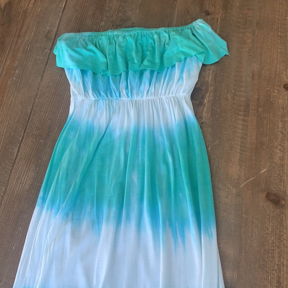 Gorgeous Tye Dyed Maxi Dress S/M Planet Blue